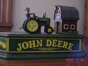 John Deere cast iron bank
