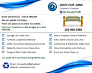 Household Furniture & Junk Removal - Home,  Estate,  Rental,  Storage
