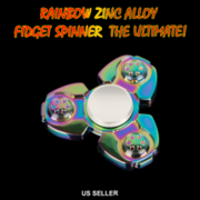RAINBOW ZINK ALLOY Fidget HAND SPINNER The Ultimate! Can spin